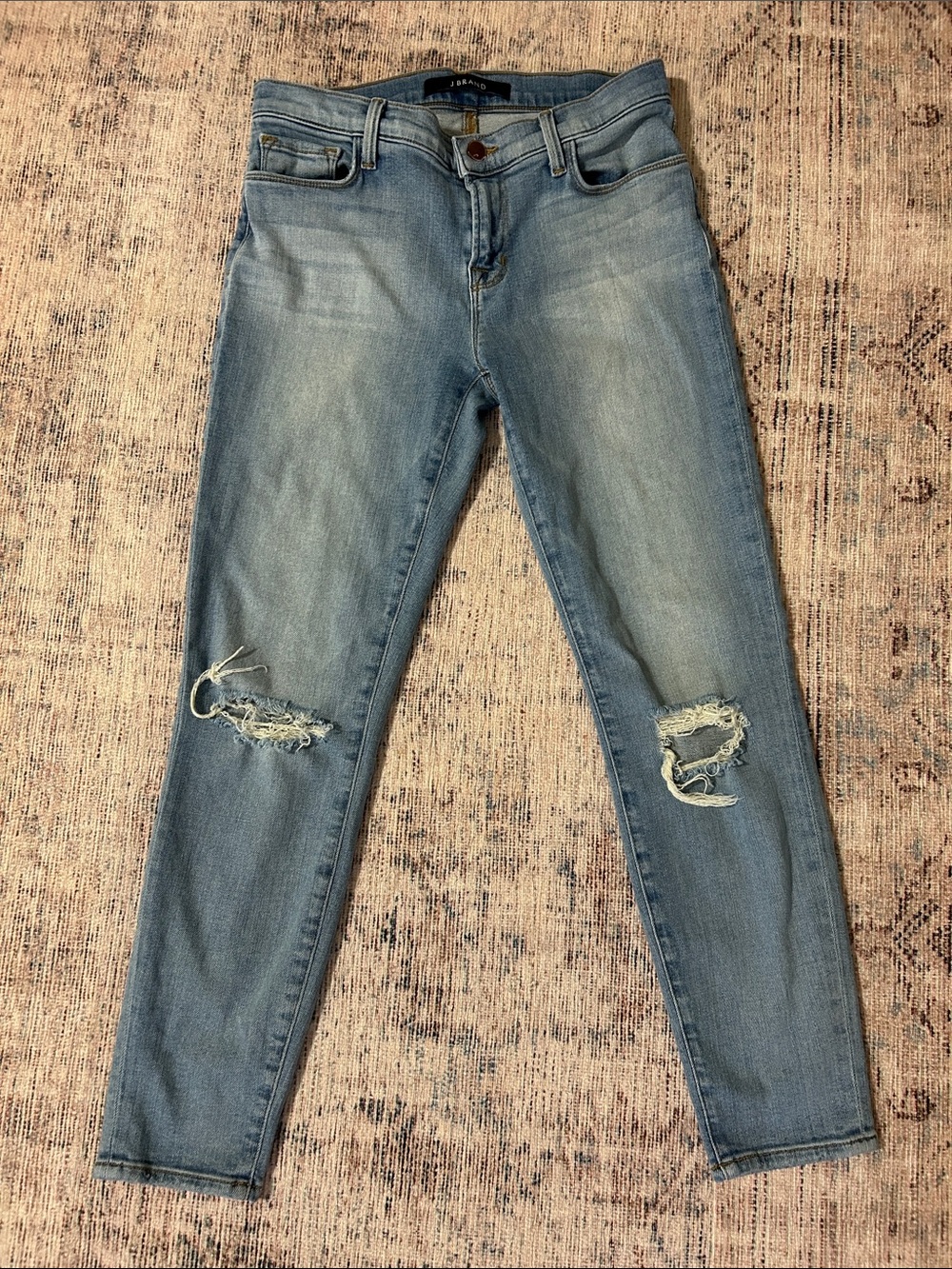 J Brand “the Dropout” Distressed Skinny Jeans Size 27